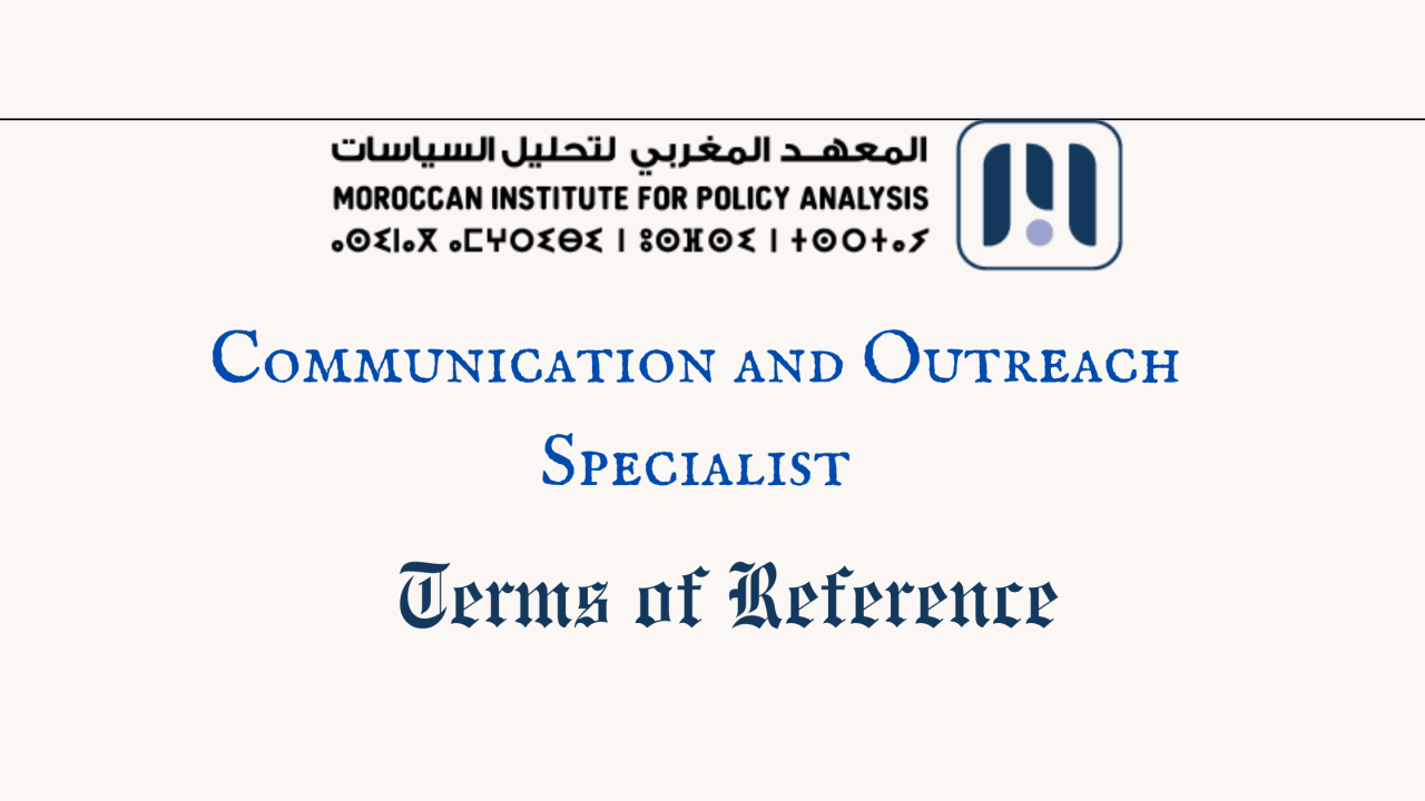 Terms of Reference – Communication and Outreach Specialist