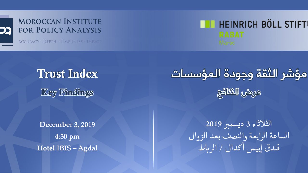 Trust in Institutions Index: Presentation of key findings