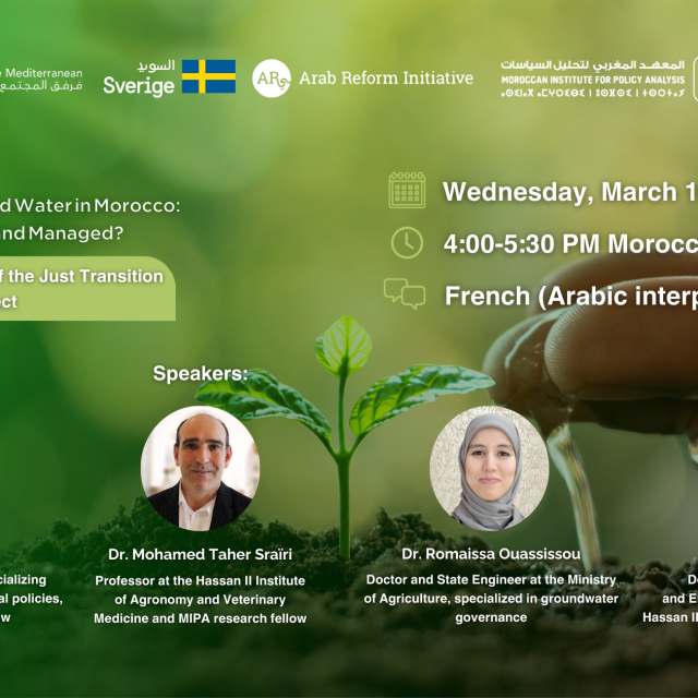Webinar: The Era of Privatized Water in Morocco: How is Water Demand Managed?